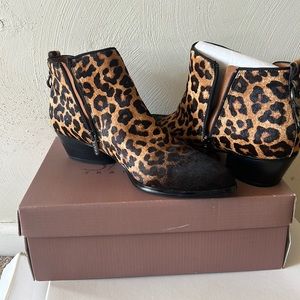 Franco Sarto cow hair boots